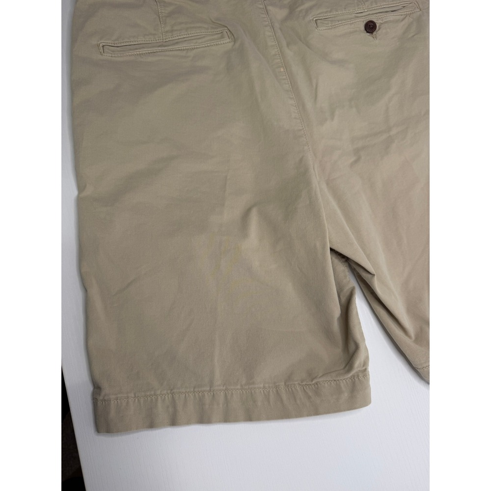 American Eagle Next Level Flex Khaki Chino Shorts Mens 34 Tan Stretch Twill - Picture 9 of 10
